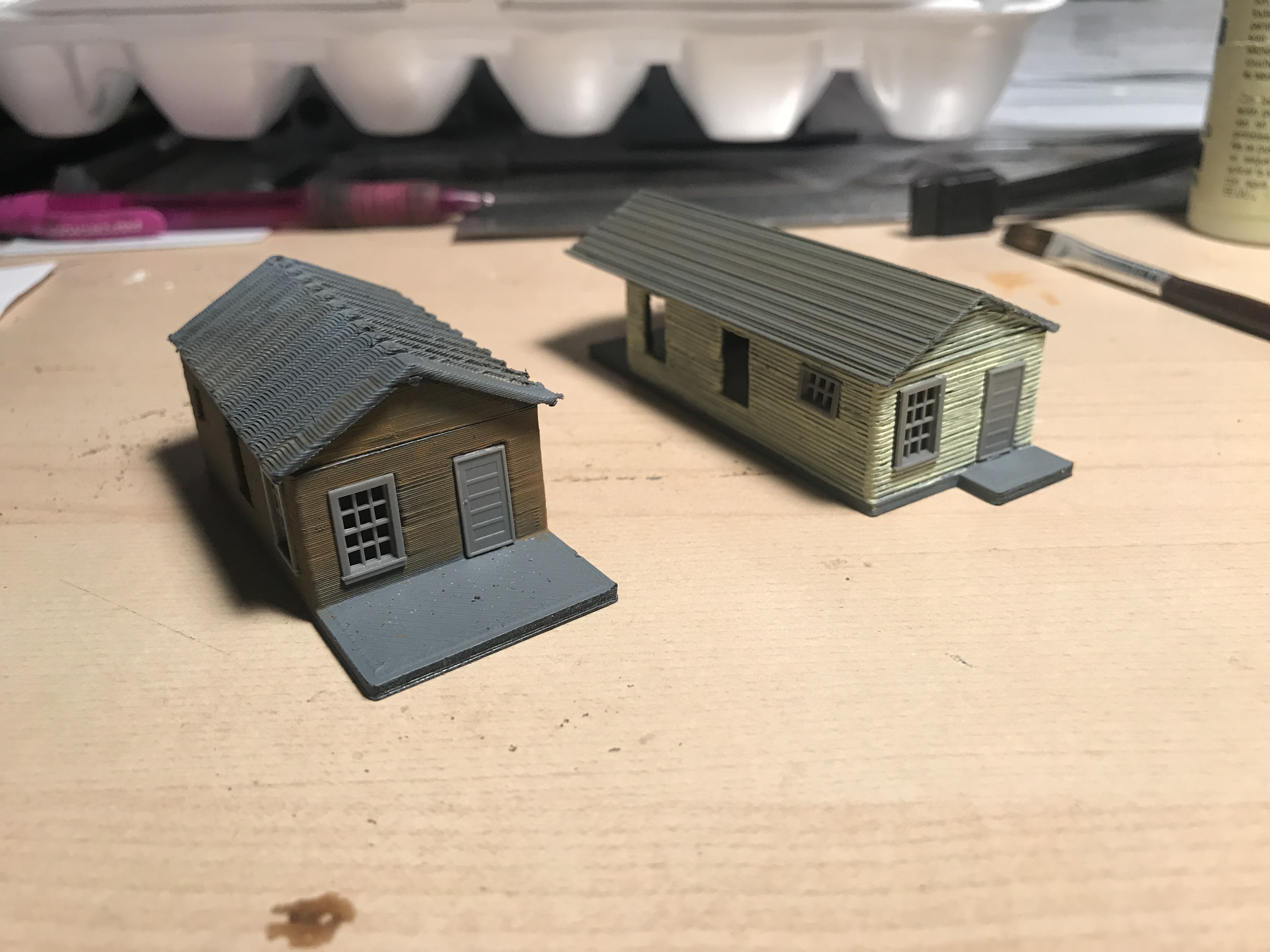 Shotgun house. N scale.