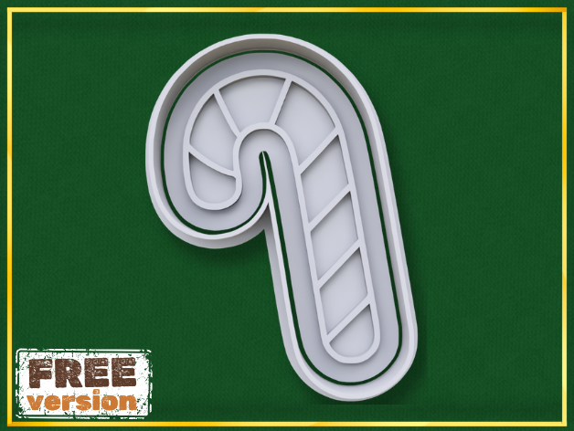 Christmas Candy Cane Cookie Cutter