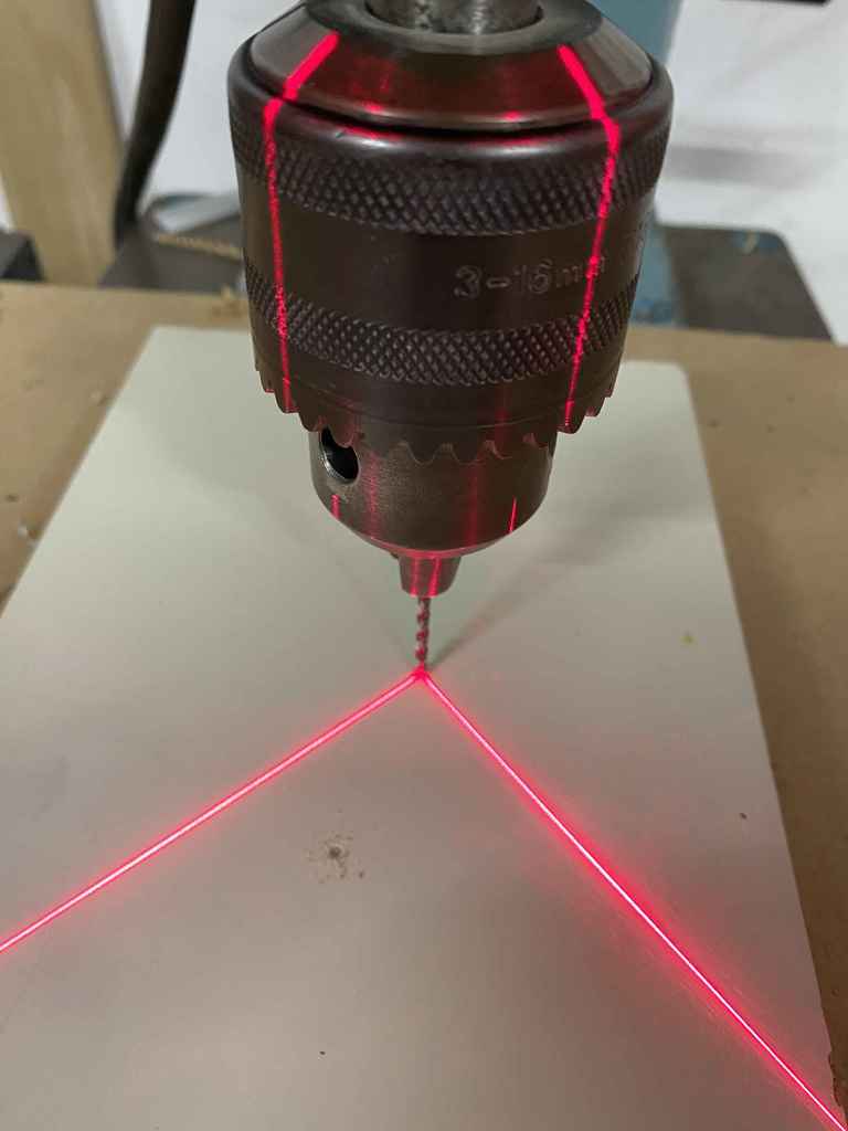 Laser marker to the drill press
