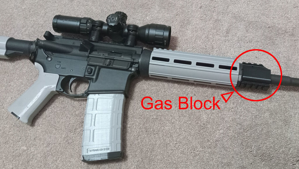 Picatinny Gas Block for Airsoft