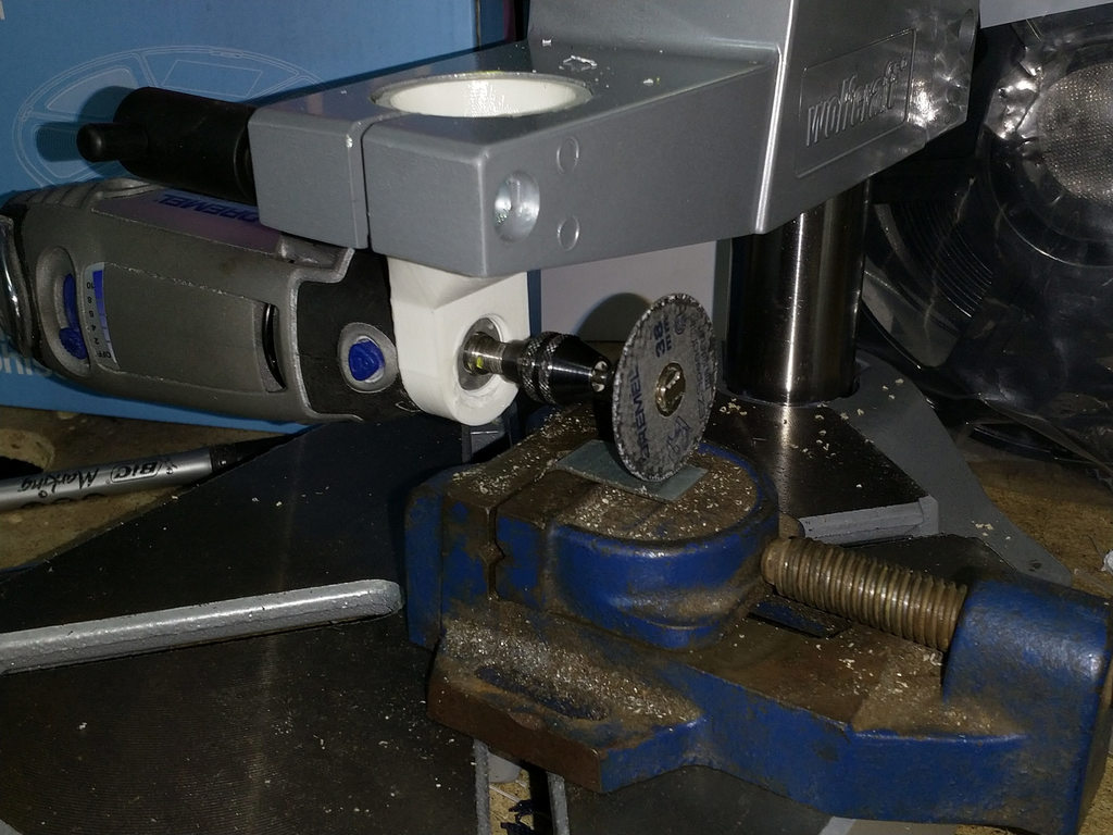 Dremel 90 degree drill press adapter tuned 