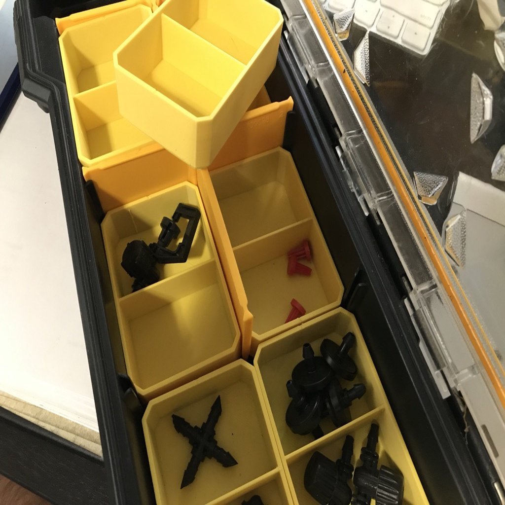 Dewalt Pro small parts organizer (10 and 20 compartment) inserts