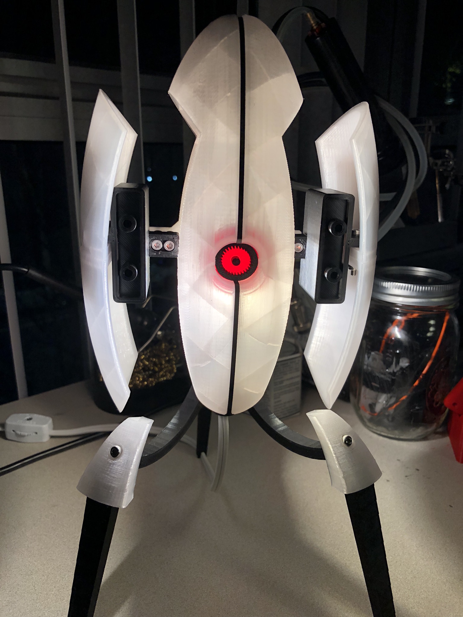 Detailed eye for Portal Sentry Turret Desk Lamp