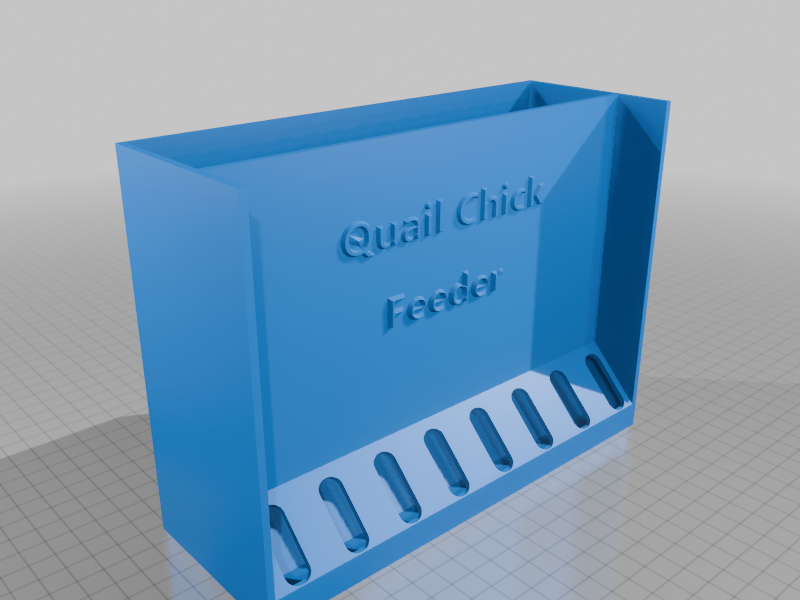 Quail Chick Feeder
