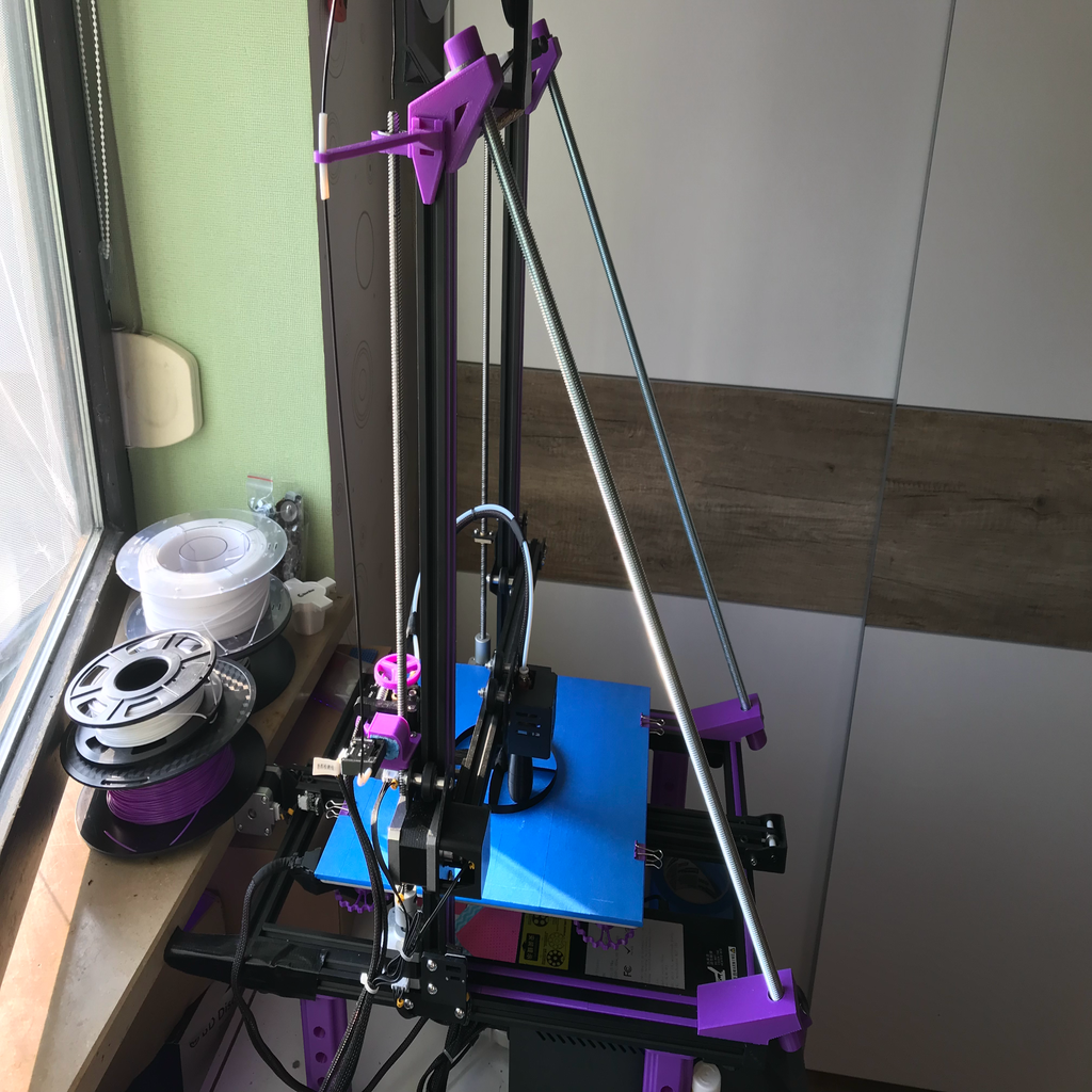 Cr-10 Frame Stabilizer + Z-Axis bearing + M12 Nut Cover