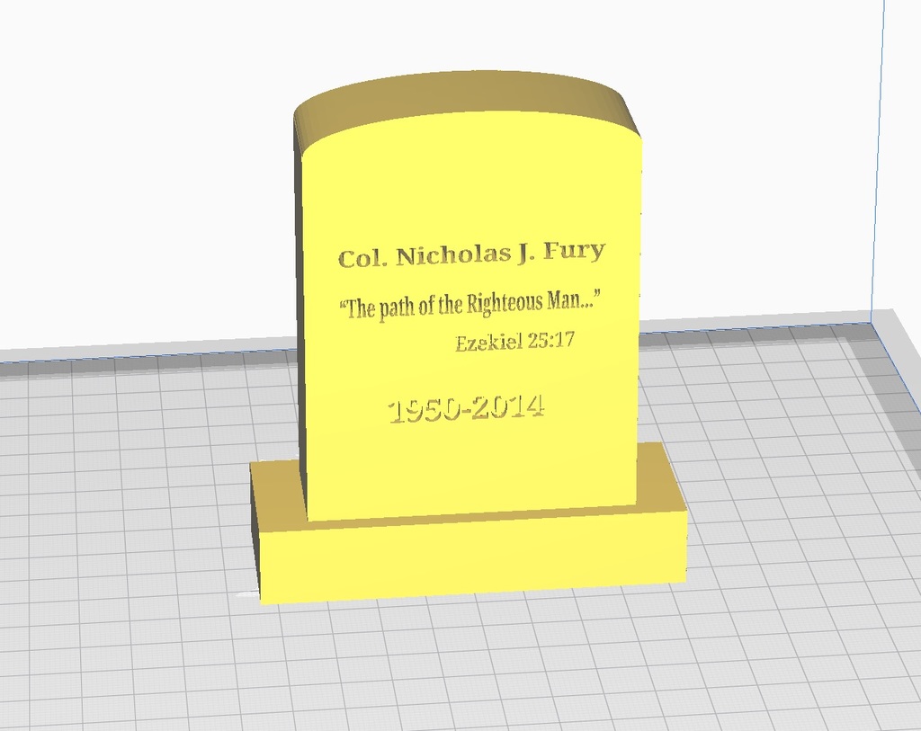 Nick Fury Tombstone from Winter Soldier