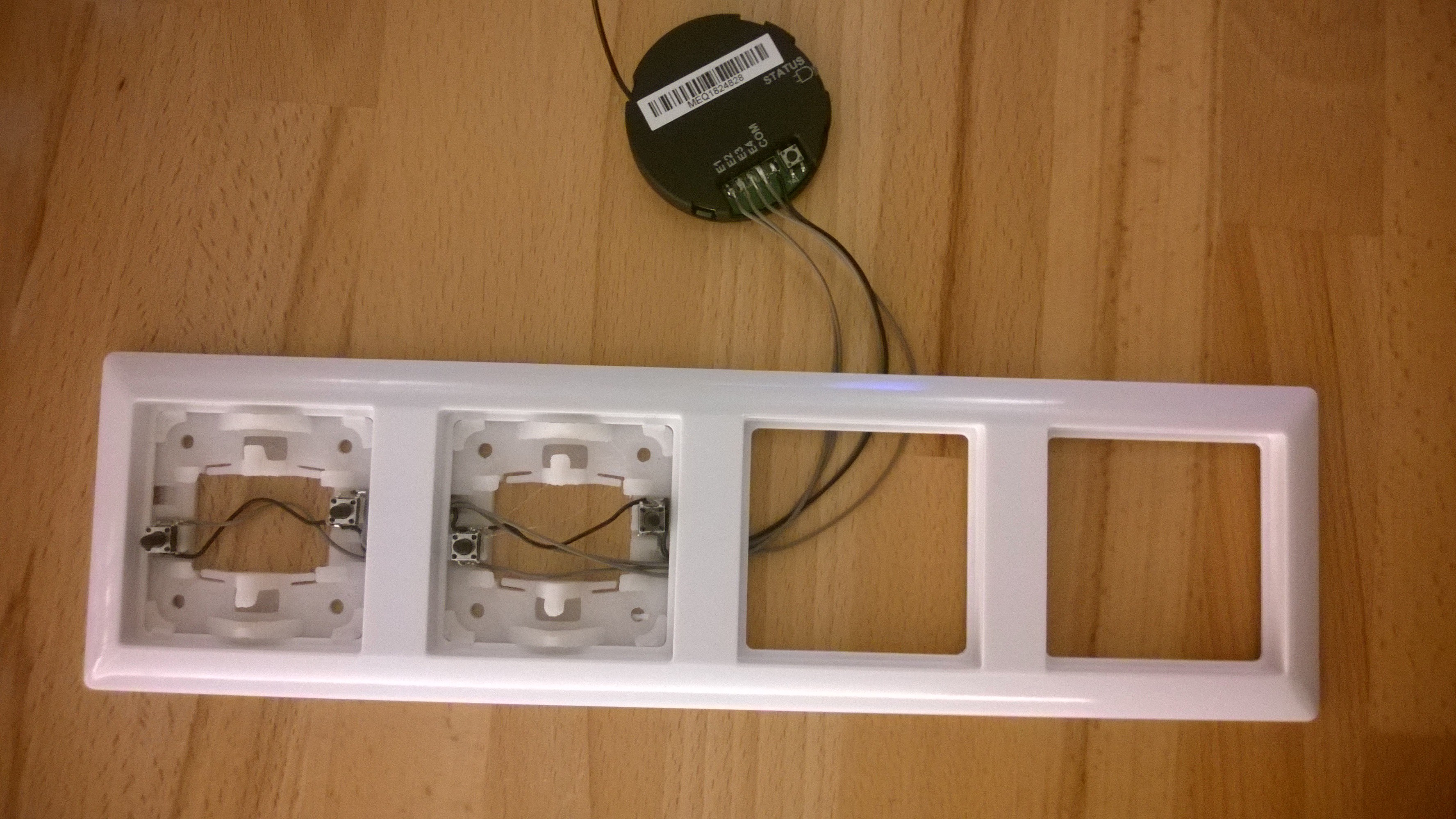 Jung AS light switch plate, smart home