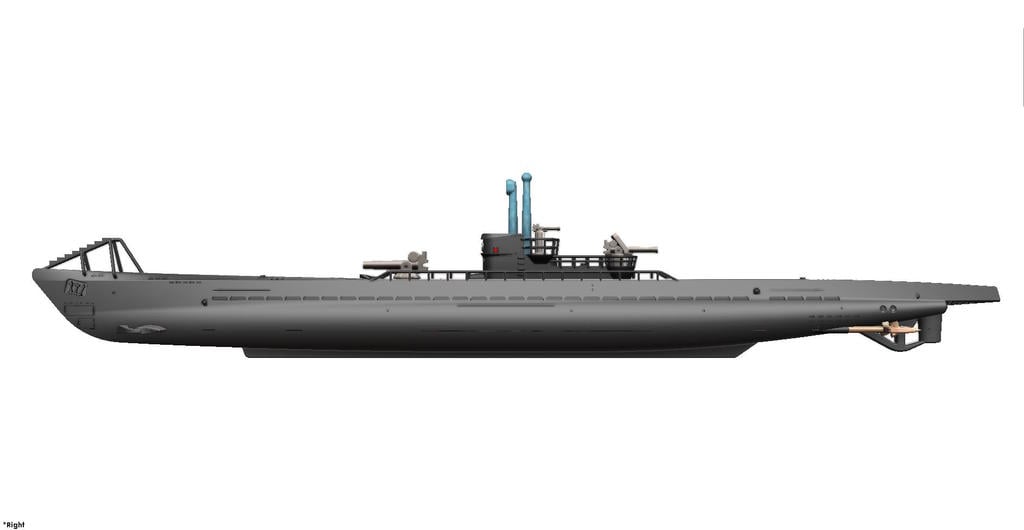 Type IX German Submarine WWII