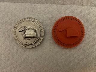 tardis/k9 coin flip print