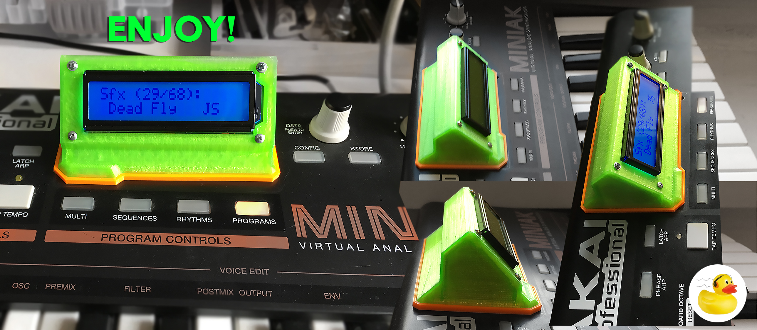 Display housing for AKAI MINIAK