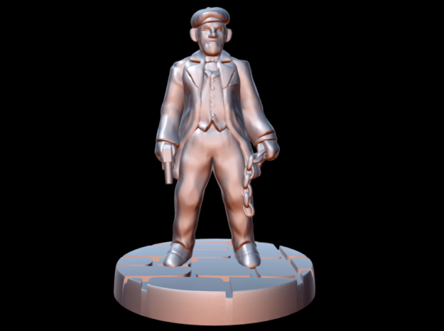 Peaky Blinder w/chain (15mm scale)
