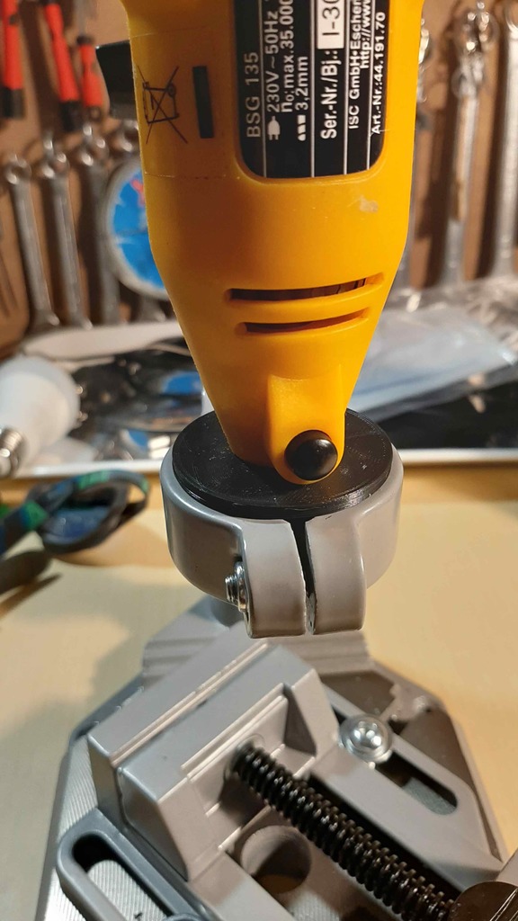 Drill press adapter from 43mm to Dremer clone 