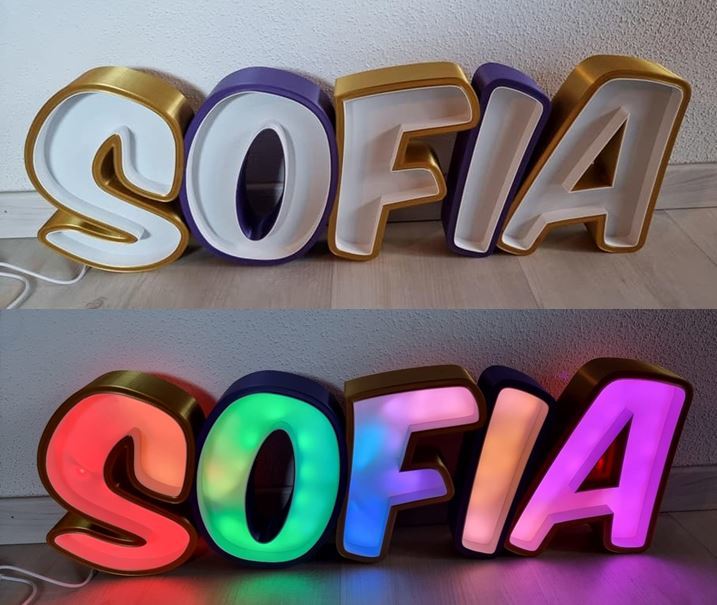 Sofia LED Schrift