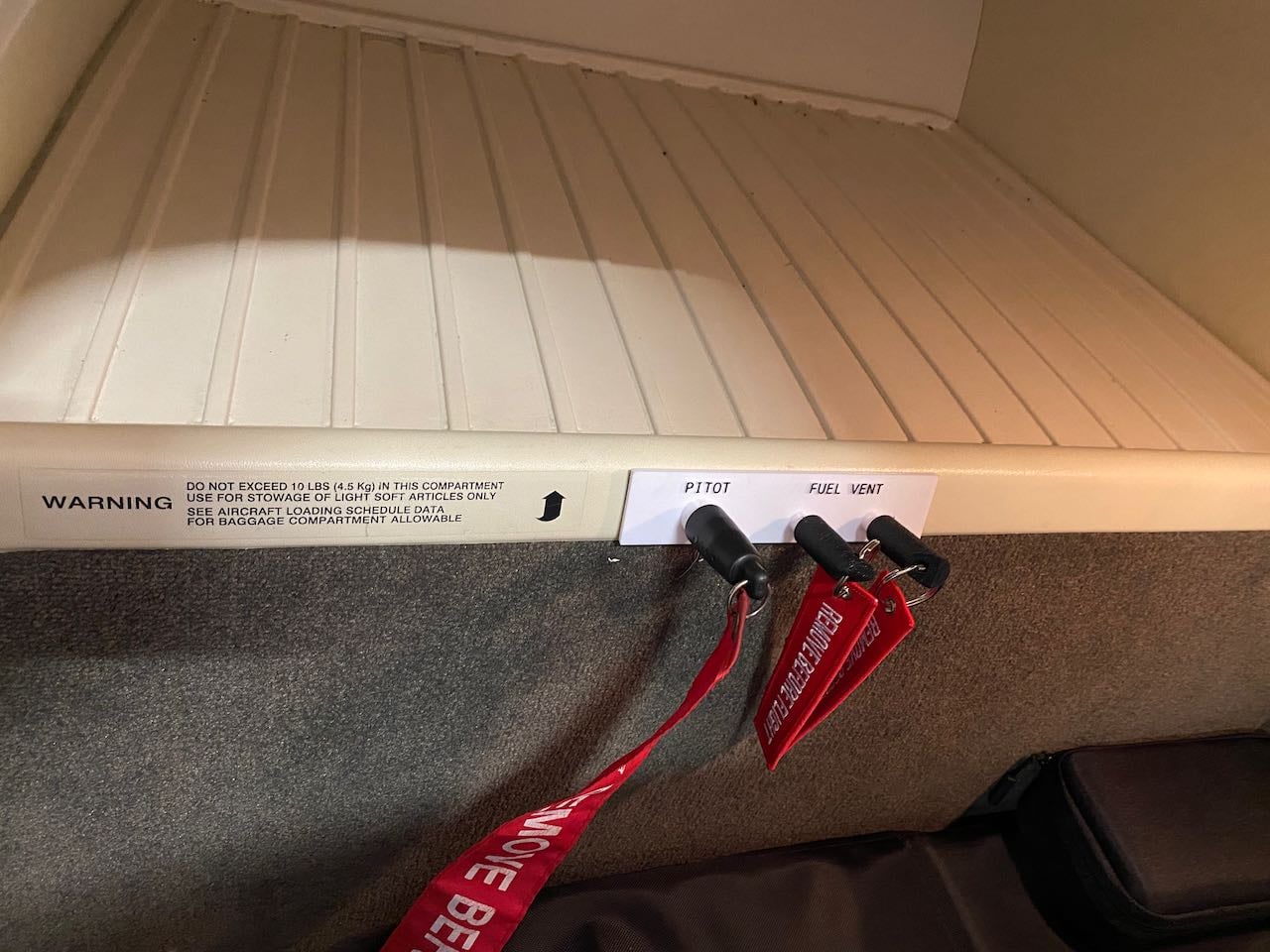 Mooney Fuel Vent Cover and Storage Board for FV and Pitot Heat Cover