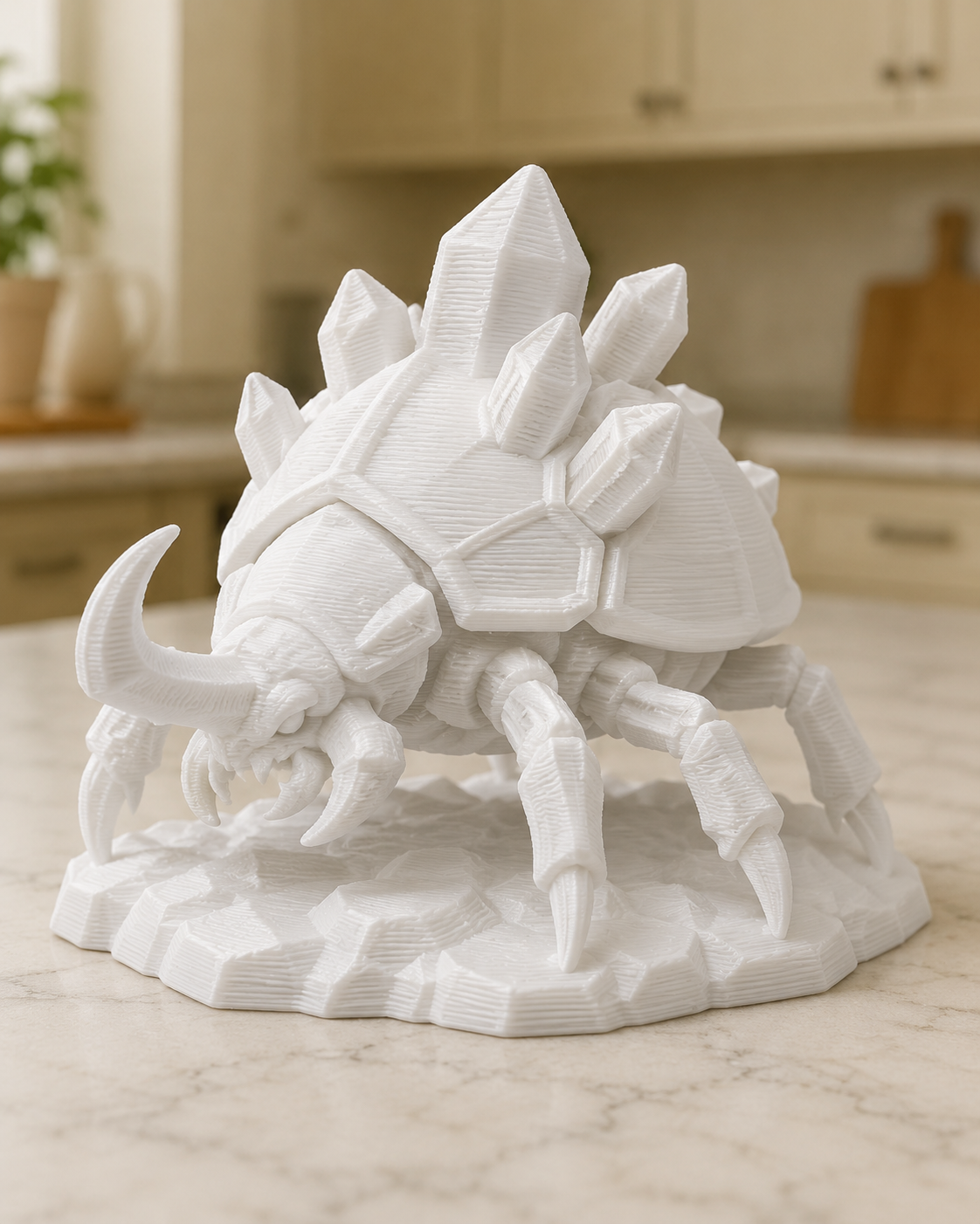White Crystal Spider Queen DND Miniature