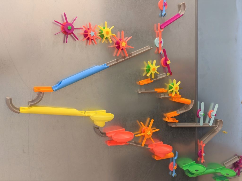 Magnetic Wall Marble Run