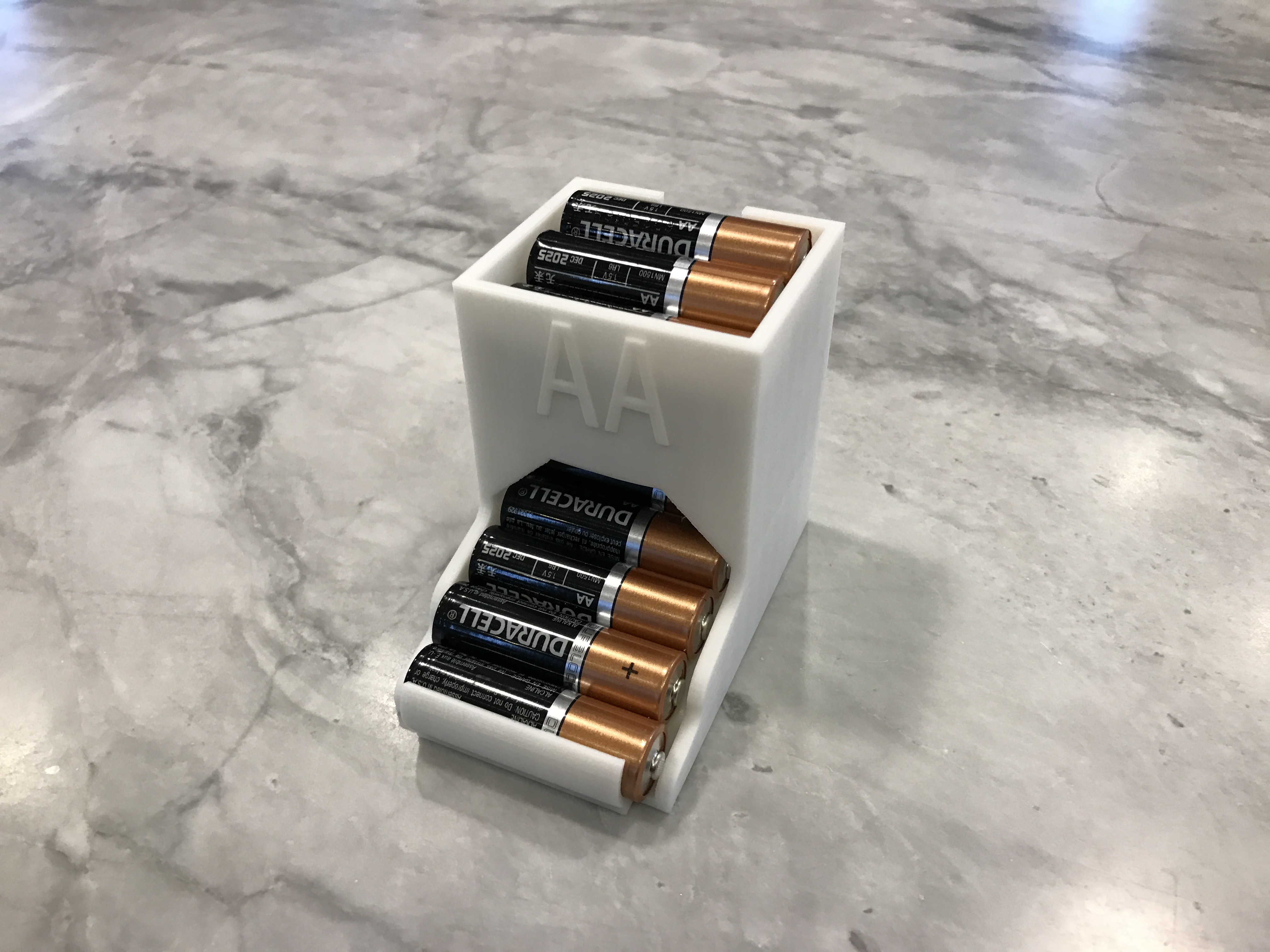 Nice Looking and Compact Tabletop AA Battery Holder