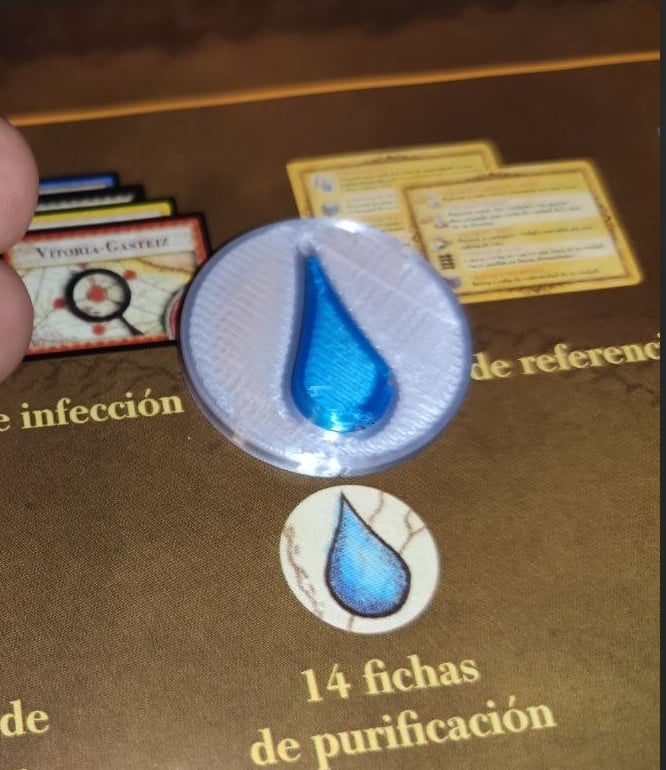 Water token for Pandemic Iberia