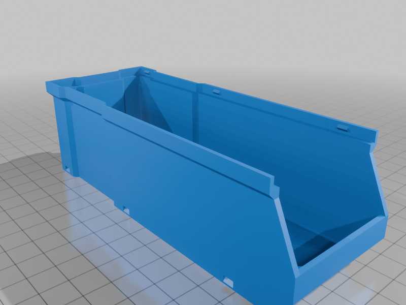 Mini Stacking Box Storage Bin - Stretched