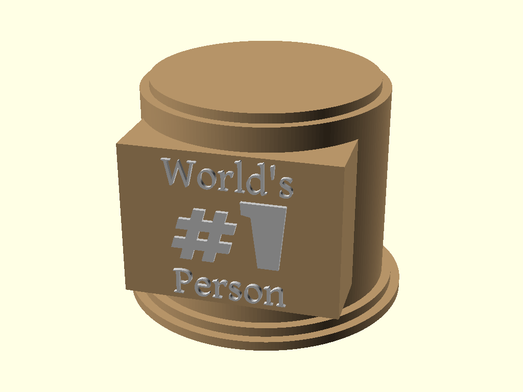 Customizable Trophy Base