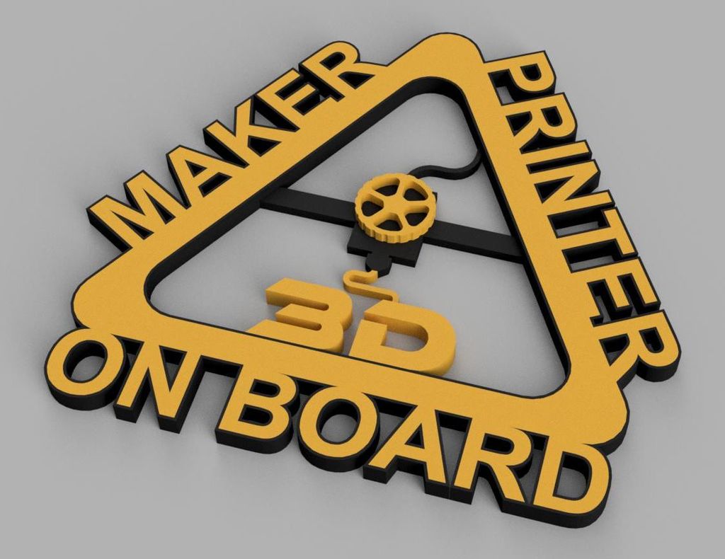 Logo Maker Printer 3D On Board