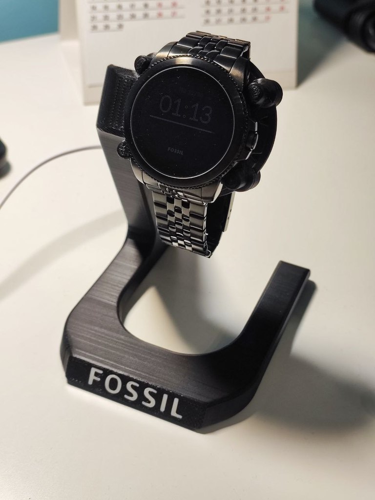 Fossil Mens Smartwatch Charging Stand (Gen 5E) + logo