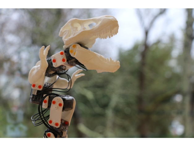 The Ergosaurus Rex (Poppy Ergo Jr with T-Rex 3D printed parts)