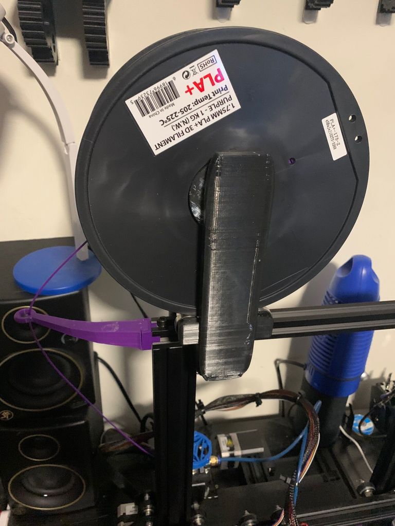 Quick change filament holder