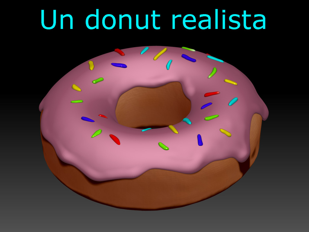 A realistic Donut, Un donut realista