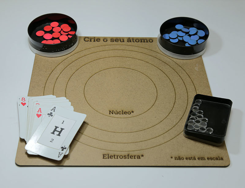 Create your atom model with laser cutting