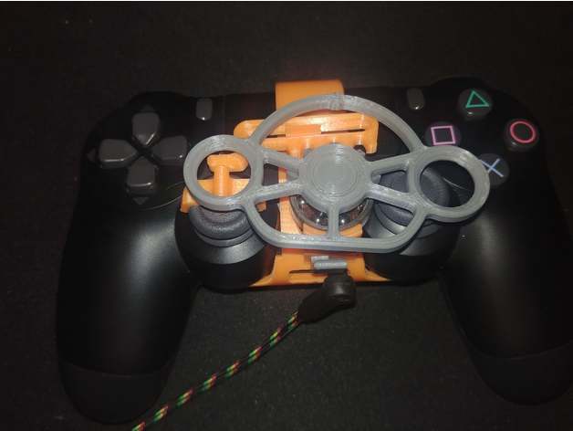 PS4 steering wheel with headphone jack on controller wheel
