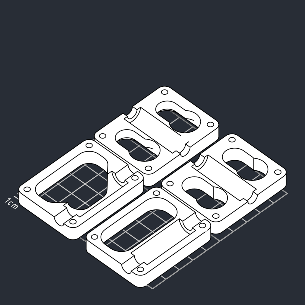 Dual E3D v6 mount for Ultimaker