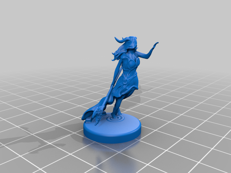 Druid - Tabletop Miniature (Bigger Base, and Support material)