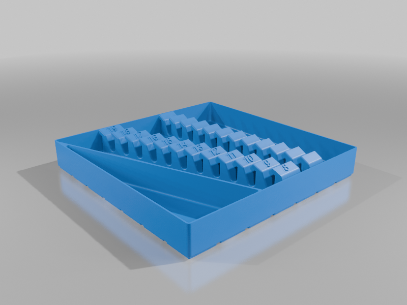Gridfinity Metric Wrench bin