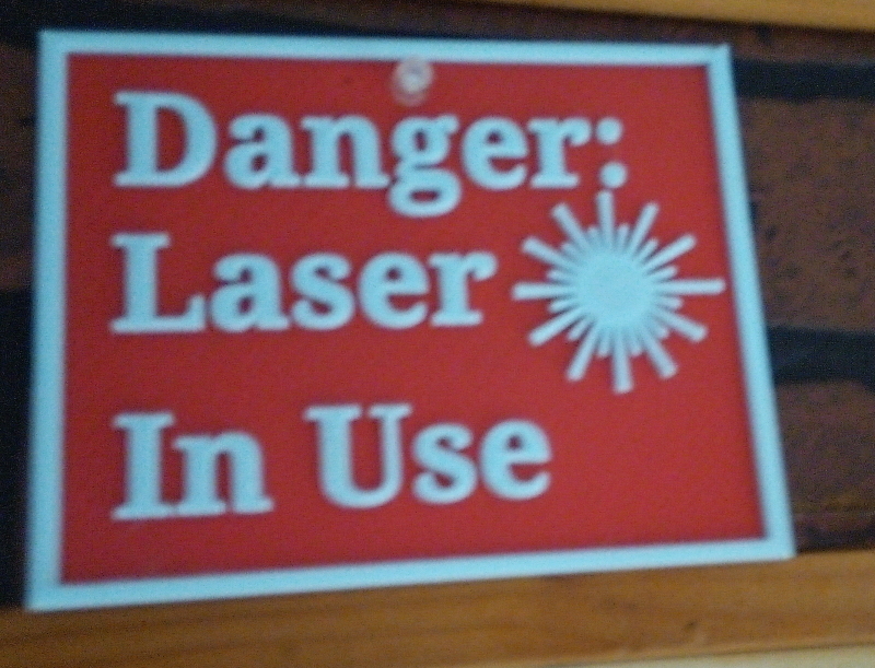 Laser sign