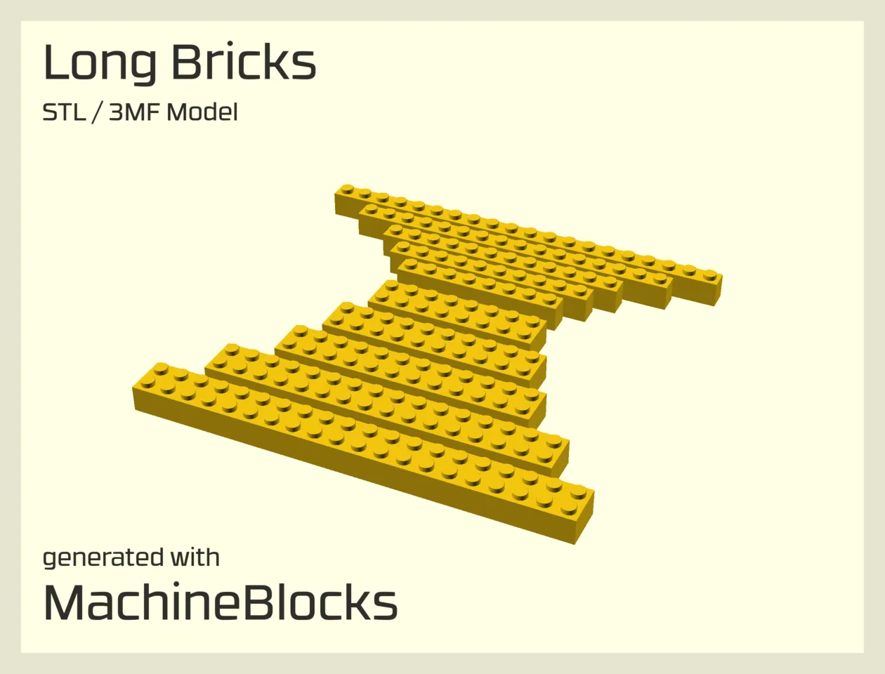 Long Bricks - STL Generator - LEGO® compatible