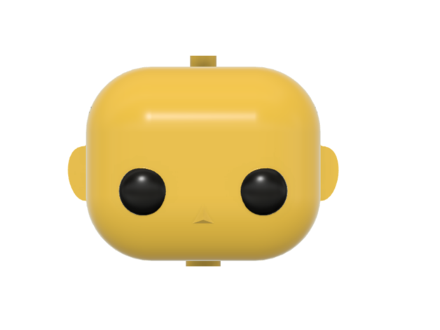 Funko Pop! style Lego Minifig compatible head