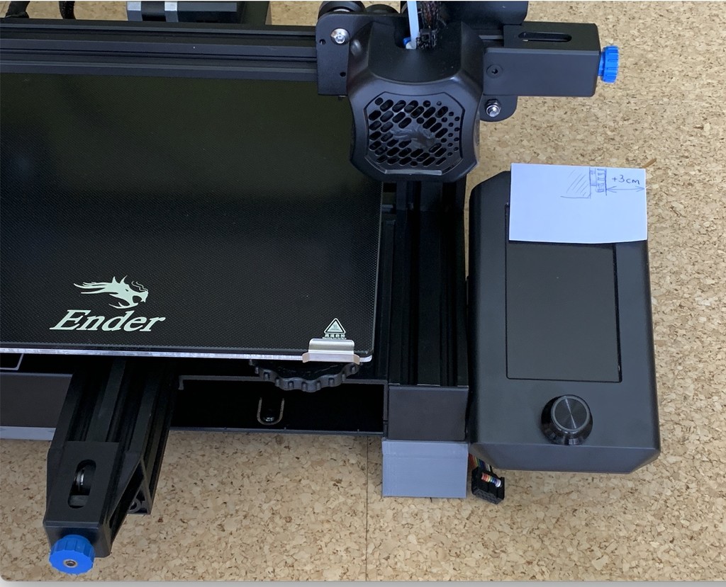 Display mount for 3D printer Creality Ender 3 v2
