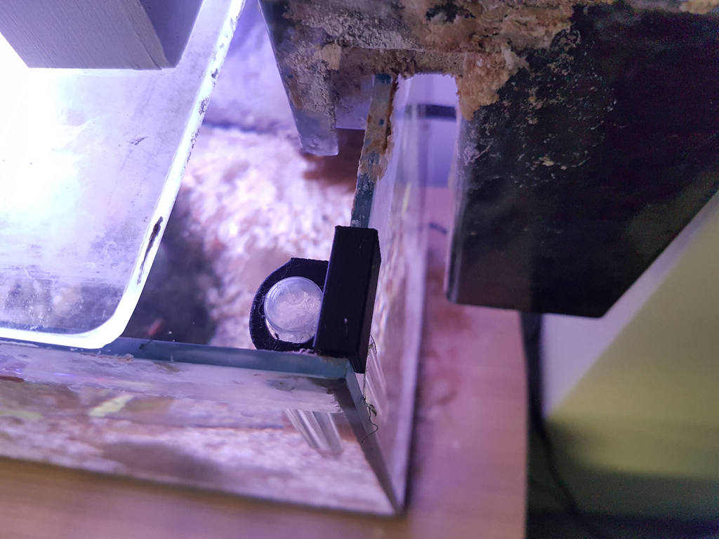 Aquarium thermometer holder