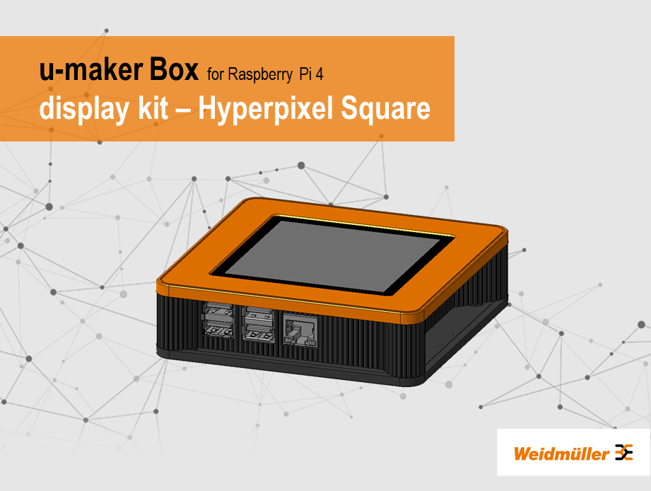 u-maker-Box display kit - Hyperpixel Square