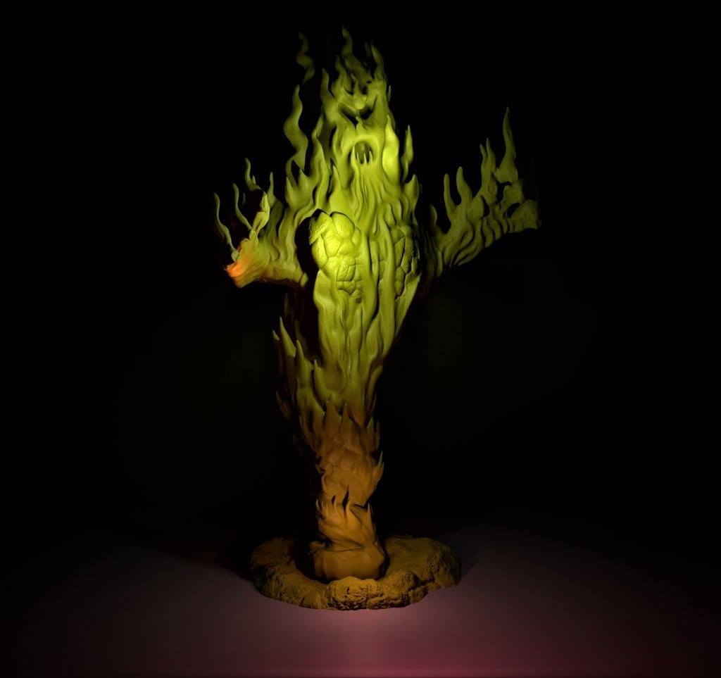 Fire Elemental - with Stone Base x 2