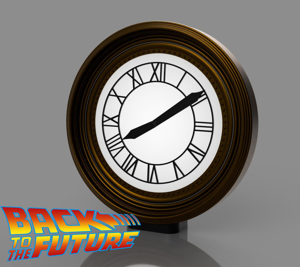 Carlz Back To The Future Tower Clock + Display Stand
