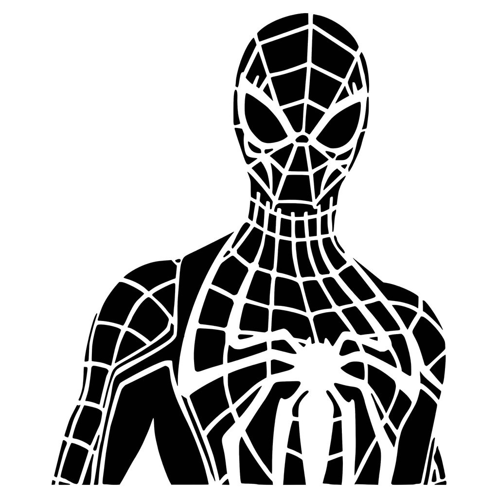 Spiderman stencil 7