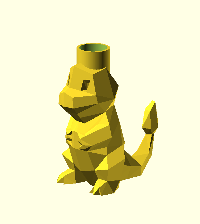 Low-Poly Charmander Christmas Light
