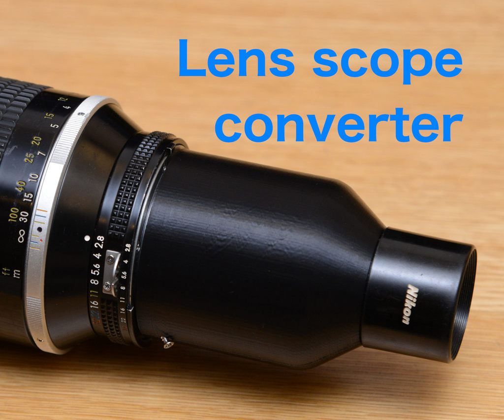 Lens scope converter