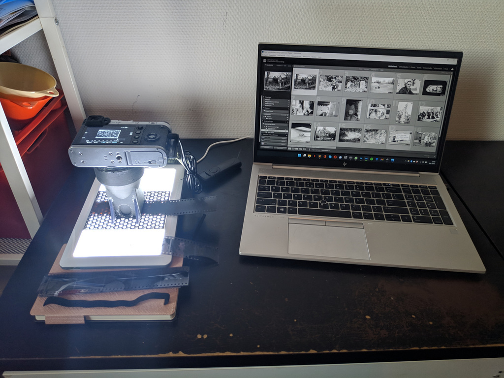  35 mm film scanning camera stand 3D model