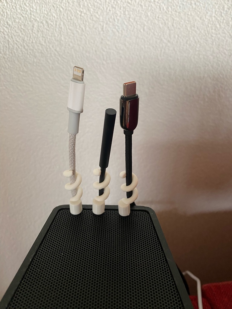 Magnetic cable organizer / holder
