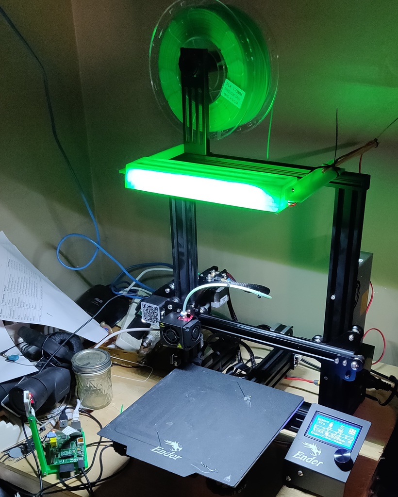 Lightstrip holder for Creality Ender 3 Pro