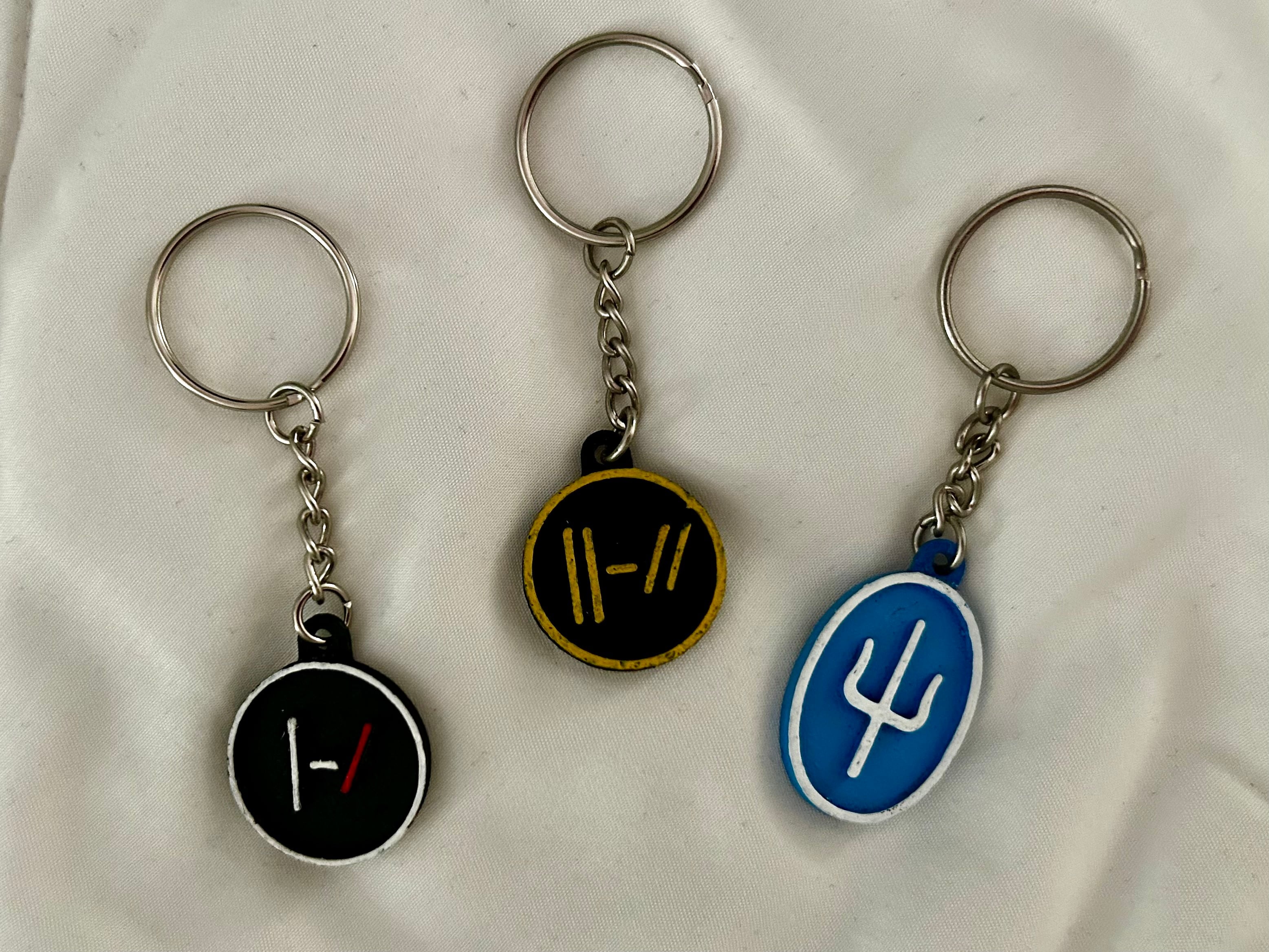 SAI, Trench, Blurryface keychains - twenty one pilots