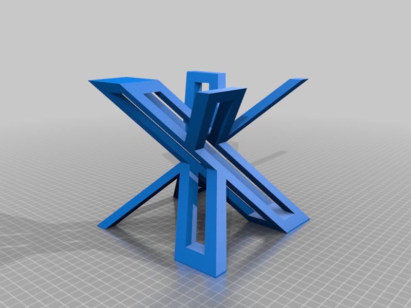 X Logo ..flip figurine